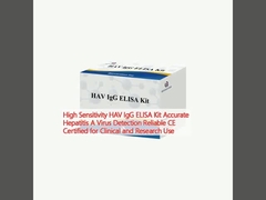 High Sensitivity HAV IgG ELISA Kit Chẩn đoán virus viêm gan A chính xác đáng tin cậy được chứng nhận CE cho sử dụng lâm sàng và nghiên cứu