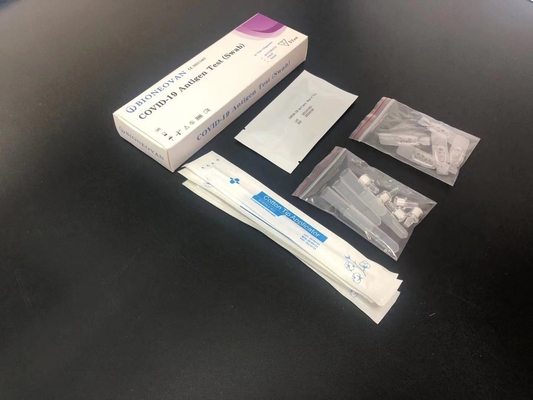 Novel Coronavirus Swab Test Kit 25pcs Bộ xét nghiệm nhanh kháng nguyên Keo vàng