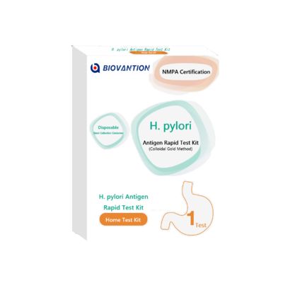 Bộ thử nghiệm Helicobacter Pylori cho sử dụng tại nhà với kết quả nhanh và độ chính xác cao Bộ phát hiện phân H. Pylori