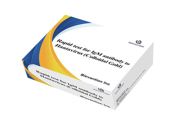 Bộ xét nghiệm nhanh IgM virus Hantaan để phát hiện định tính kháng thể HTNV bằng xét nghiệm miễn dịch dòng chảy bên (LFIA) làm xét nghiệm tại điểm chăm sóc (POCT)