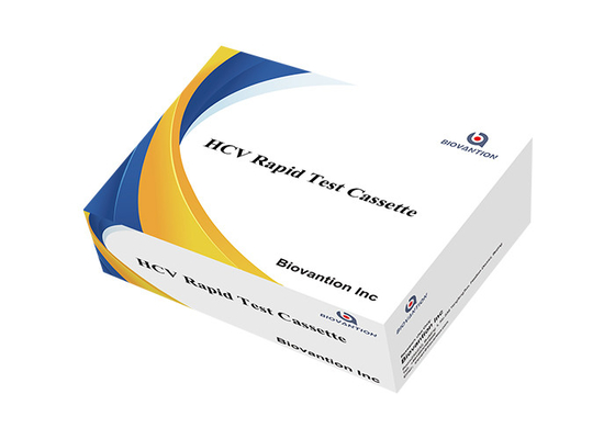 HCV thử nghiệm nhanh Cassette loại thử vàng ốc 2-30 vận chuyển