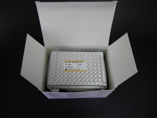 AMH ELISA TEST KIT cho huyết thanh Plasma 2-3 giờ Thời gian kiểm tra 2-8.C Nhiệt độ lưu trữ