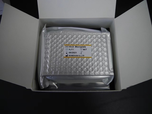 Bộ thử nghiệm vitamin D elisa đặc tính Bộ thử nghiệm Elisa với thời hạn sử dụng 18 tháng 2-3 giờ Thời gian thử nghiệm bằng Biovantion