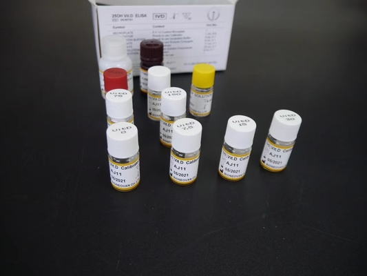 Bộ thử nghiệm vitamin D elisa đặc tính Bộ thử nghiệm Elisa với thời hạn sử dụng 18 tháng 2-3 giờ Thời gian thử nghiệm bằng Biovantion