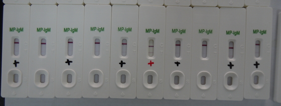 Urine Colloidal Gold MP IgM Test Cassette với thời hạn sử dụng 24 tháng