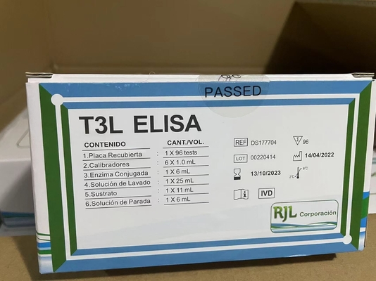 FT4 Elisa Test Kit Thyroxin Free Enzyme-Linked Immunoassay Kit Thử nghiệm định lượng