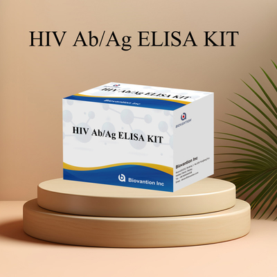 Bộ dụng cụ xét nghiệm HIV Ab Ag Elisa với thời hạn sử dụng 18 tháng và độ nhạy / đặc tính cao