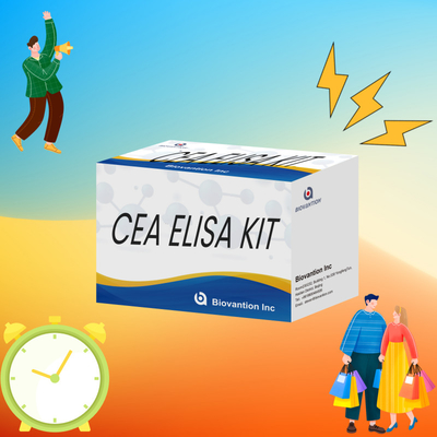 CE phê duyệt sử dụng cho người CEA Kit xét nghiệm Elisa định lượng Xét nghiệm máu hoặc huyết thanh 96T