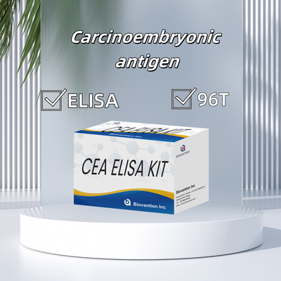 CE phê duyệt sử dụng cho người CEA Kit xét nghiệm Elisa định lượng Xét nghiệm máu hoặc huyết thanh 96T