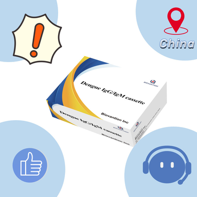 Xét nghiệm nhanh IgG / IgM Dengue với thời gian sử dụng 24 tháng và độ nhạy cao