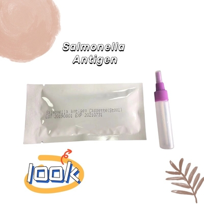 24 tháng Thời hạn sử dụng Kiểm tra kháng nguyên bệnh sốt bạch tuộc Salmonella S. typhoid Cassett Colloidal Gold Rapid Test Cassette