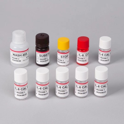 IL 6 Elisa Test Kit 1 giờ thời gian thử nghiệm 96 xét nghiệm ELISA Kit cho sử dụng trong phòng thí nghiệm IVD