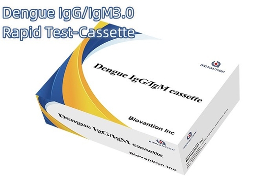 Cassette kiểm tra nhanh sốt xuất huyết để phát hiện bệnh nhạy cảm với thời hạn sử dụng 24 tháng