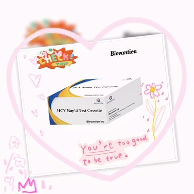 HCV Rapid Test Cassette Độ nhạy cao bán nóng Biovantion