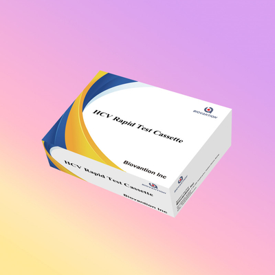 Giá nhà máy Độ nhạy 5-15 phút HCV Ab Strip Cassette Test Kit Cho kết quả nhanh chóng