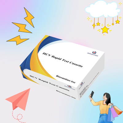 Giá nhà máy Độ nhạy 5-15 phút HCV Ab Strip Cassette Test Kit Cho kết quả nhanh chóng