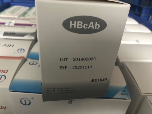 Bán nóng Chẩn đoán phản ứng sử dụng cho con người với 96 xét nghiệm Hbc kháng thể HBcAb Elisa Kit