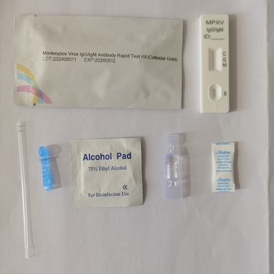 Monkeypox Virus Rapid Test Reagent sử dụng tại nhà phản ứng thử nghiệm nhanh phương pháp vàng ốc