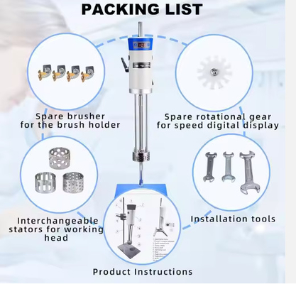 Phòng thí nghiệm homogenizer tốc độ cao homogenizer phòng thí nghiệm cao cắt homogenizer