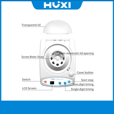 Phòng thí nghiệm di động Phòng ly tâm mini 6/8 ống 4000 RPM CE được chứng nhận Thiết kế nhỏ gọn Nhựa và kim loại lý tưởng cho nghiên cứu phòng thí nghiệm nhỏ