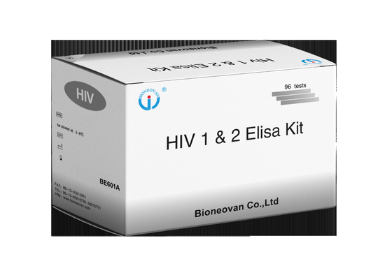 Bộ thử nghiệm Elisa HIV Thời hạn sử dụng 18 tháng Thử nghiệm Elisa với độ nhạy và đặc tính cao