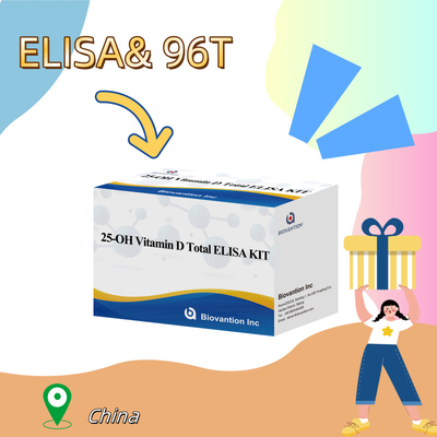 Thiết bị thử nghiệm Elisa 25-OH vitamin D nhạy cảm để đo định lượng 25-hydroxyvitamin D trong huyết thanh hoặc huyết tương Đánh giá tình trạng vitamin D và hỗ trợ