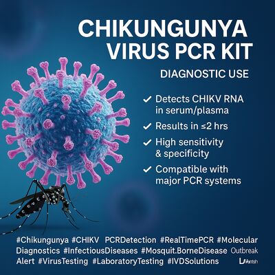 Vỏ nhựa sử dụng thủ công cho Bộ xét nghiệm PCR vi-rút Chikungunya, ổn định 24 tháng