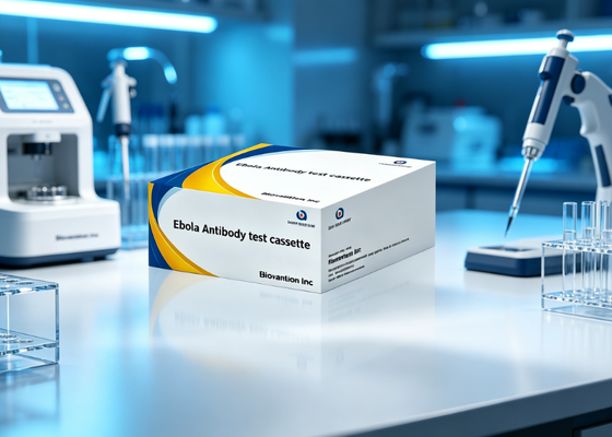 Que thử nhanh kháng nguyên virus Ebola có độ chính xác cao, hiệu quả về mặt chi phí và có thể tùy chỉnh Không cần sử dụng máy với phương pháp keo vàng